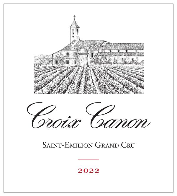 Etiquette de bouteille Croix Canon