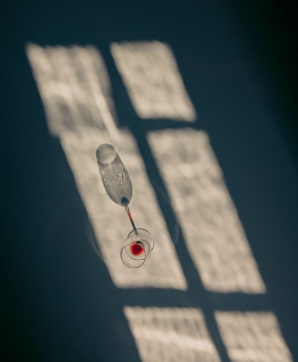 chateau-canon-verre-vin-fenetre